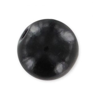 Wooden round beads 10mm black x10