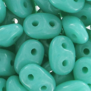 SuperDuo 2.5x5mm Turquoise Green x10g