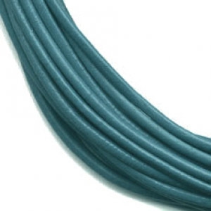 Leather cord 1mm Dark Jean Blue x 2.95m