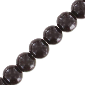 Beads imitation gemstone 6 mm Brown x85cm