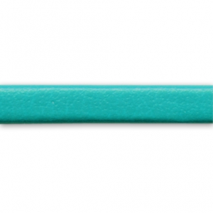3mm Double sided lace of composition leather - Turquoise x1m