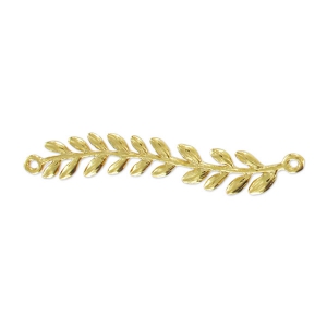 Spacer fern 2 rings 36 mm - Fine Gold plated x1