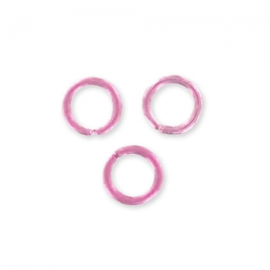 Aluminium Jumprings open  5x0.8mm Light Rose x100