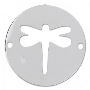 Silver libellule spacer 2 holes dragonfly 11x13mm Silver