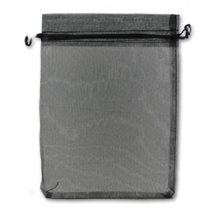 Organza pouche 195x290 mm Black x1
