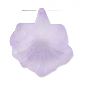 Flower 31x27mm Lilac Frosted
