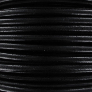Leather cord 6mm Black x1m