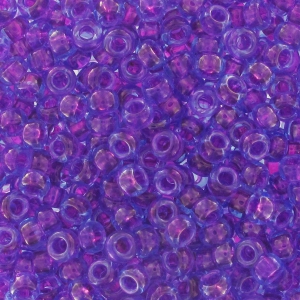 Miyuki Seed beads 11/0 352 - Fuchsia Lined Aqua Luster