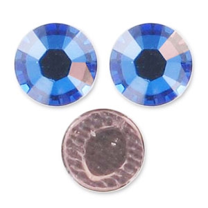 PureCrystal Hotfix rhinestones 5mm Crystal Meridian Blue x36