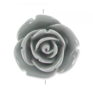 Rose 25mm Grey x1