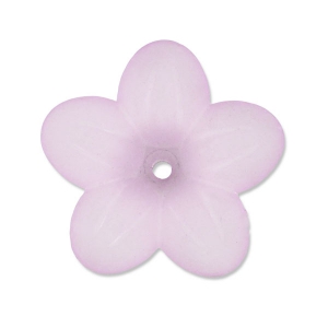 Flower 20mm Lilas Frosted