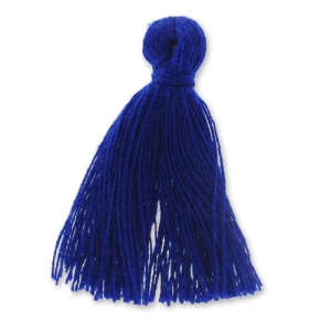 Cotton tassel  27-30 mm Electric blue x1
