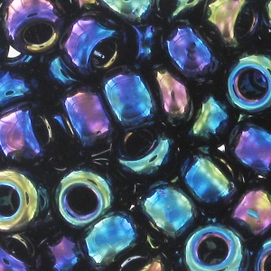Miyuki 8/0 Seed beads 455 - Variegated Blue Iris Metallic x8g