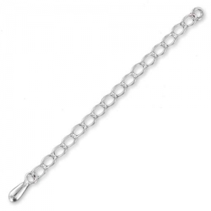 Extension chain drop 60mm 925 Silver x1
