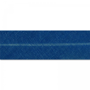 Polycotton ribbon 20mm hard blue x 1m