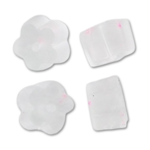 Ear clutches Fleur 4.5mm Transparent  x200