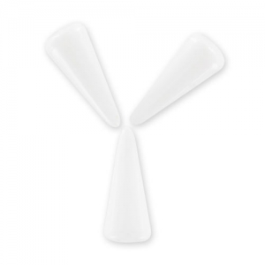 Spike beads 5x13mm Chalkwhite x8