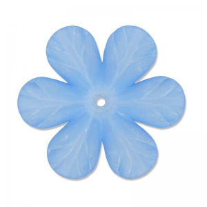 Flower 33 mm Blue Frosted