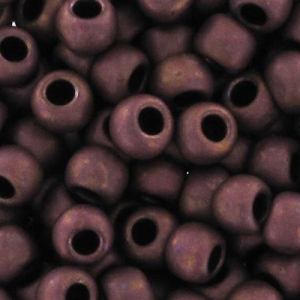 Toho Seed beads 11/0 TO11R222F - Frosted Dark Bronze x8g