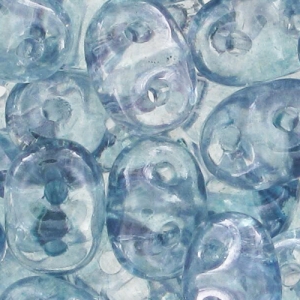 SuperDuo 2.5x5mm Luster Transparent Blue x10g