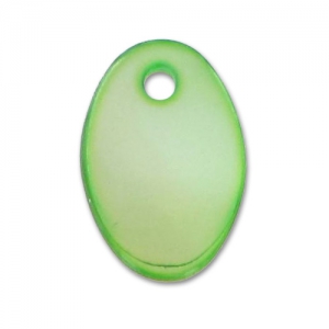 Mother-of-Pearl Sequins Oval 15x10mm Green x10