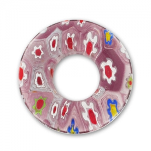 Millefiori Donuts 22mm Lilas x1