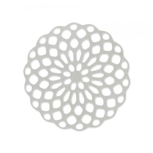 Light filigree Rosette 20mm 925 Silver
