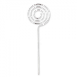 Photo holder spiral 12 cm rhodium x5