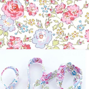 Bias ribbon Liberty Felicite Light Rose x1m