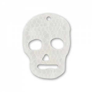 Pendant Skull 23 mm white Lace  x1