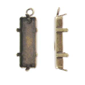 Setting pendentif 4547 21x7 mm bronze
