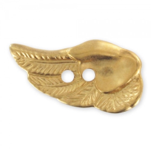 Button wing CCB 28 mm gold tone mat x1