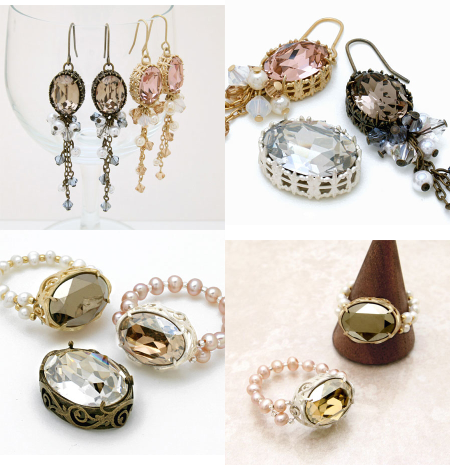 Cabochon setting 4120 14x10mm Gold tone x1 - Perles & Co