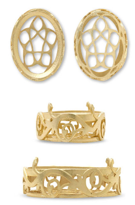 Cabochon setting 4120 18x13mm Gold tone x1 - Perles & Co