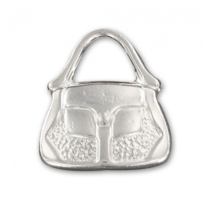 Sterling silver borsa charm 17mm x1