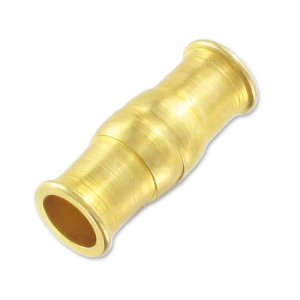Magnetic clasp 23x8mm for 6mm cord fine Gold plated