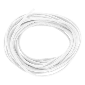 Cotton waxed cord 1,5mm White x5m