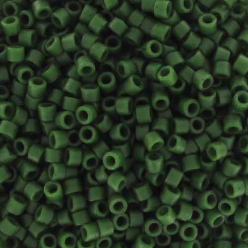 Miyuki Delica 11/0 DB0797 - Dyed Semi Matte Opaque Jade Green