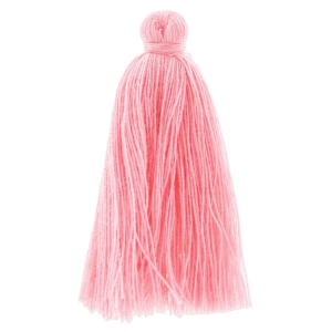 Tassel in cotton imitation 43-46 mm Light Peach x1