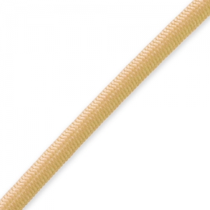 Sheathed elastic cord 3mm Light Brown x 1 m