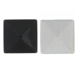 Metal Hotfix square 10mm Black x200