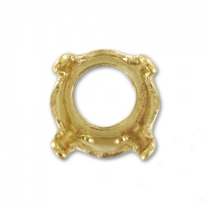 Cabochon setting PureCrystal 1028/1088/1122 6mm Gold tone x1