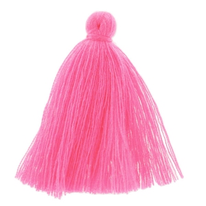 Tassel in cotton imitation 43-46 mm Fuchsia x1