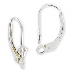 925 Sterling Silver pierced clips Lily flower x2