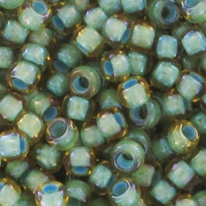 Toho Seed beads 15/0 TO15R952 - Lt Topaz AB Sea Foam Lined