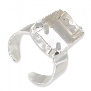 925 Sterling Silver ring with 4610 18x13mm setting x1