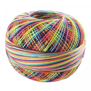 cotton yarn Lizbeth size 20 Rainbow Splash n°184 x192m