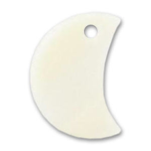 Mother-of-Pearl Half moon 13mm Naturel x10