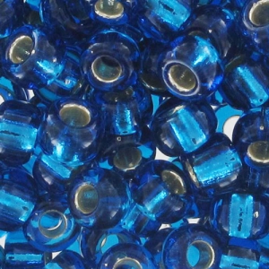 Miyuki Seed beads 8/0 25 - Capri Blue Silverline