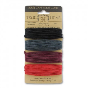 Assortment of 1,10mm hemp cord Autumn Nights 4 x 9,1m